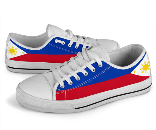 Philippines Flag Canvas Low Tops - Men's & Women's