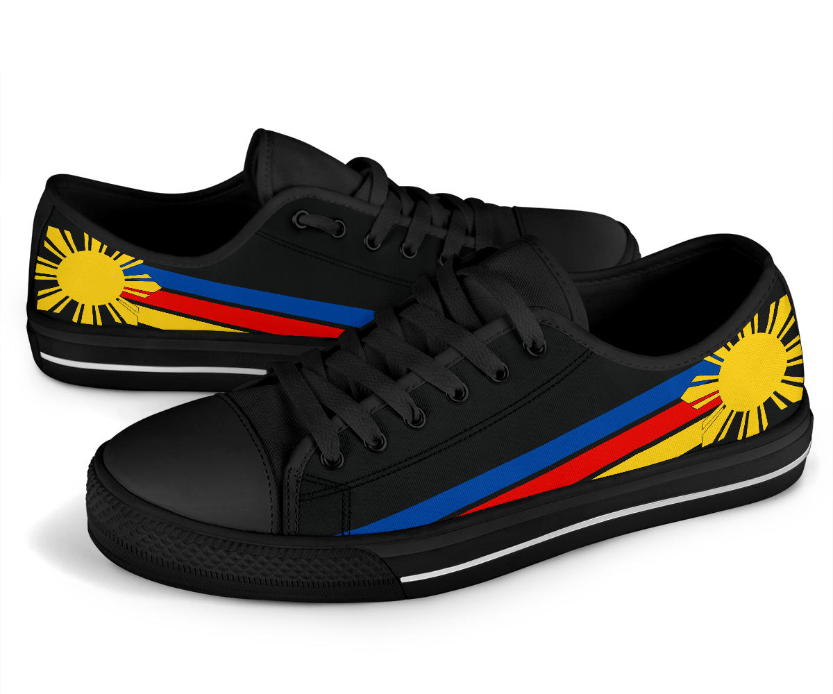 Philippines Pride Canvas Low Tops - Men's & Women's