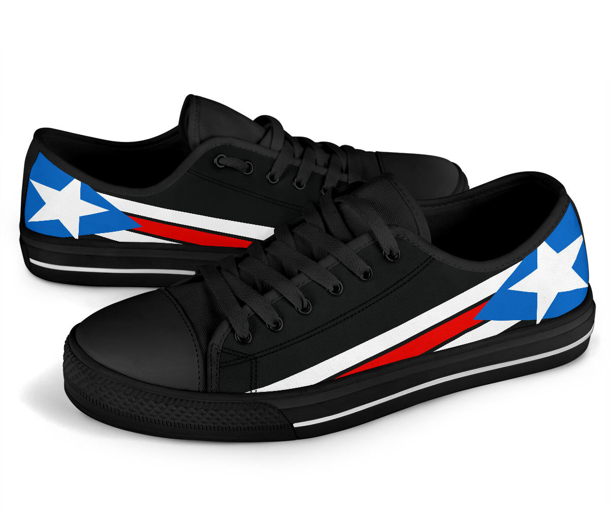 Puerto Rican Pride Canvas Low Tops - Men's & Women's
