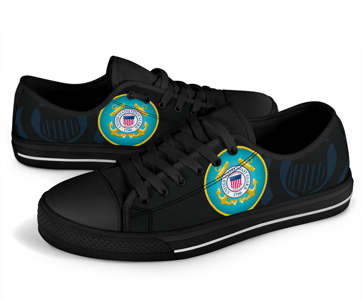 US Coast Guard Tribute Canvas Low Tops - Men's & Women's