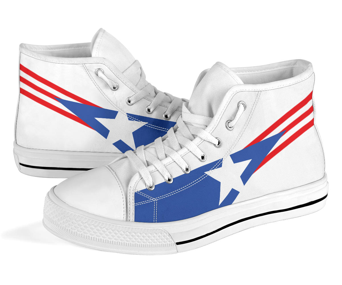Puerto Rico Pride Canvas High Tops - Men's & Women's