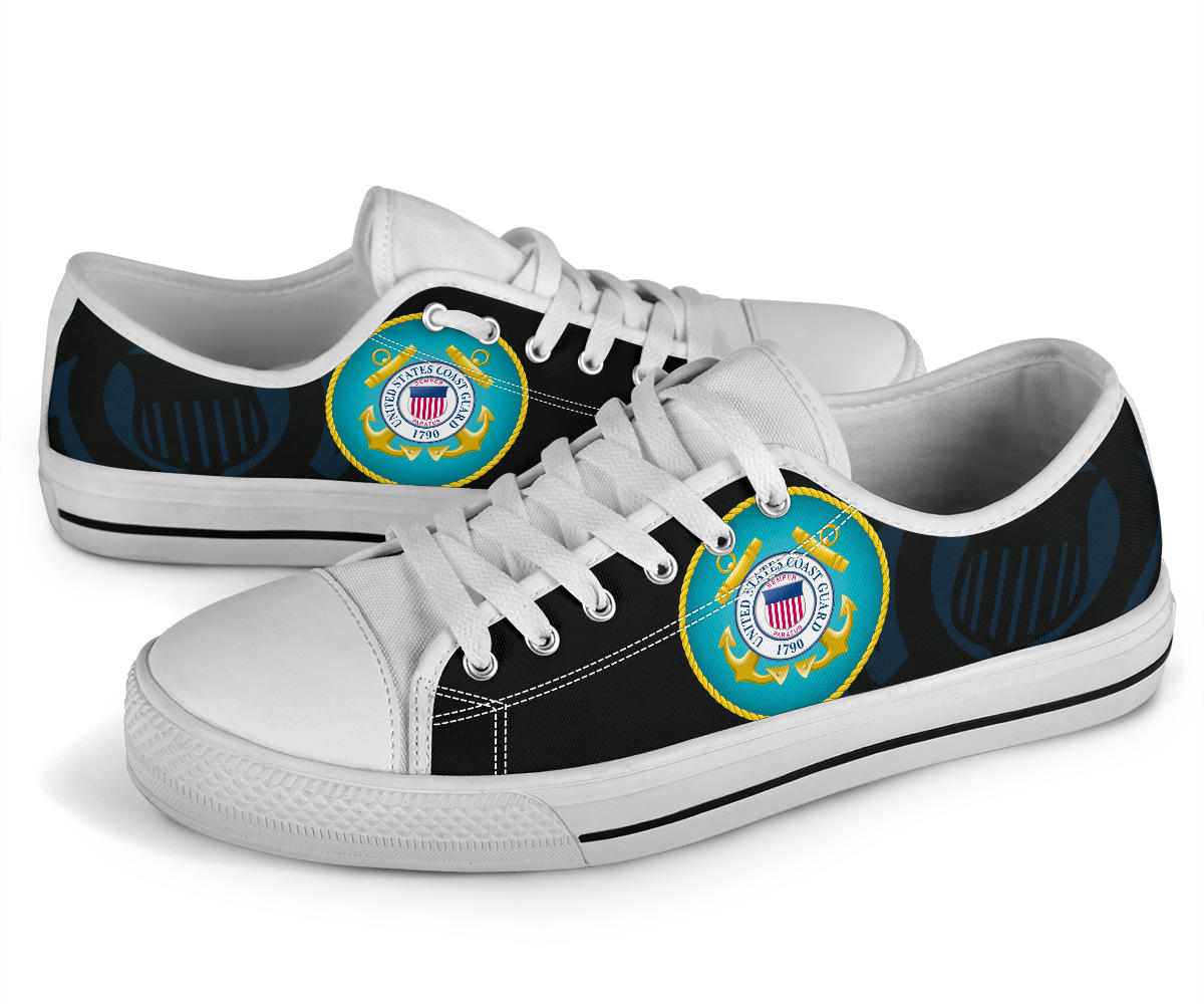US Coast Guard Tribute Canvas Low Tops - Men's & Women's