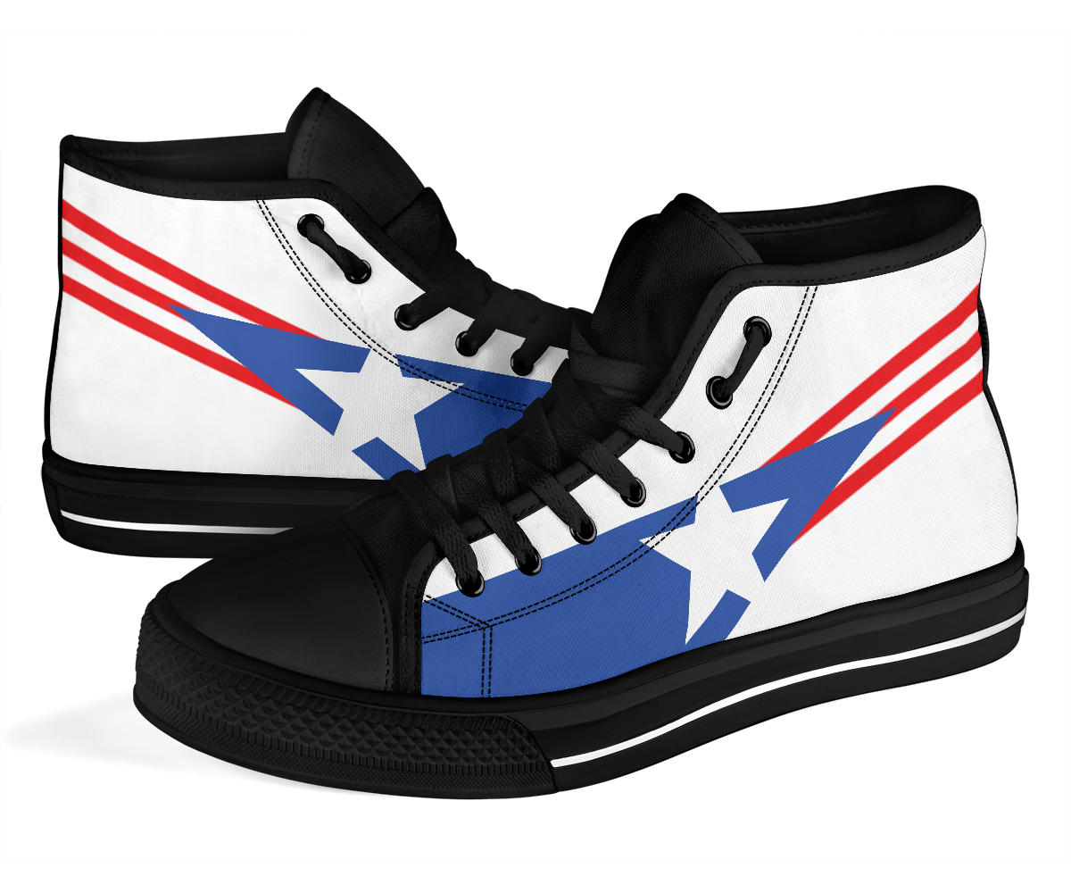 Puerto Rico Pride Canvas High Tops - Men's & Women's