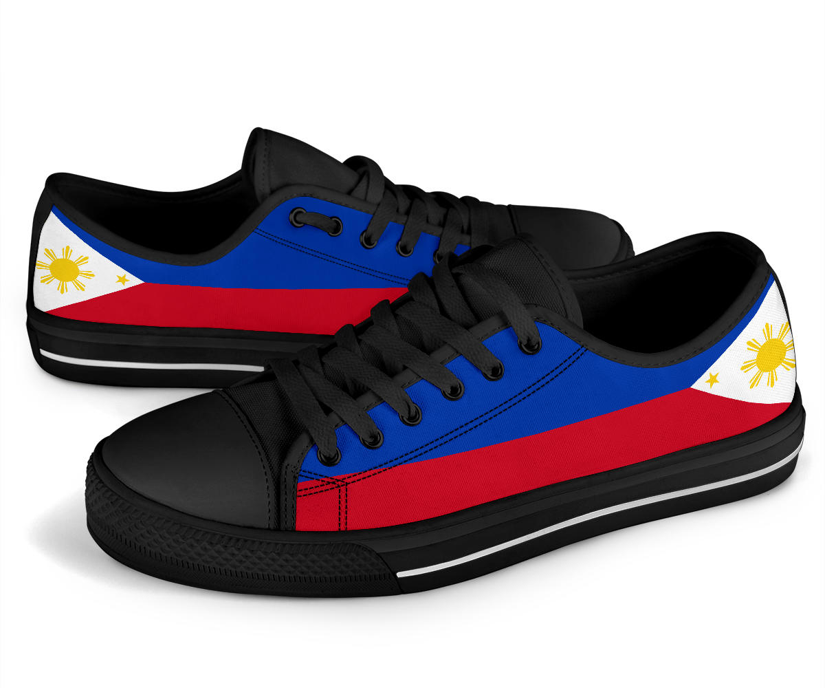 Philippines Flag Canvas Low Tops - Men's & Women's