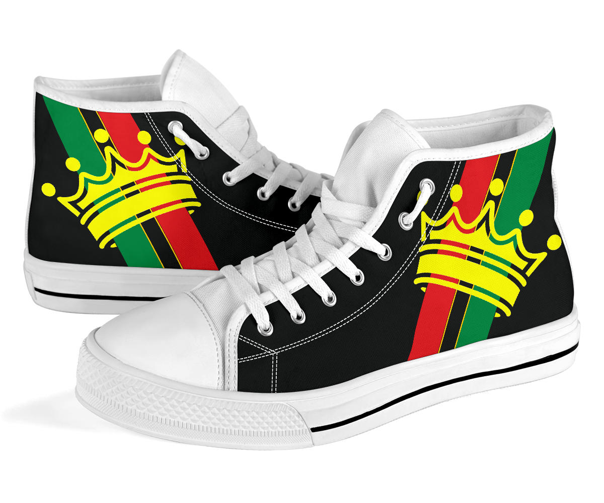 African Crown Canvas High Tops - Men's & Women's