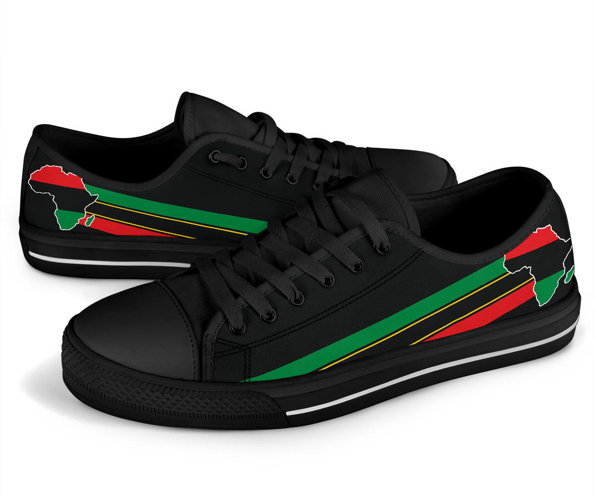 African Pride Canvas Low Tops - Men's & Women's