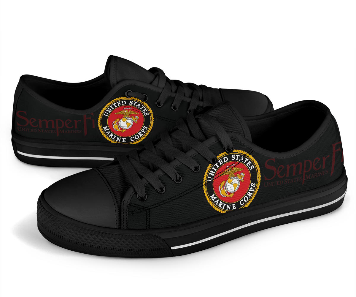US Marines Tribute Canvas Low Tops - Men's & Women's