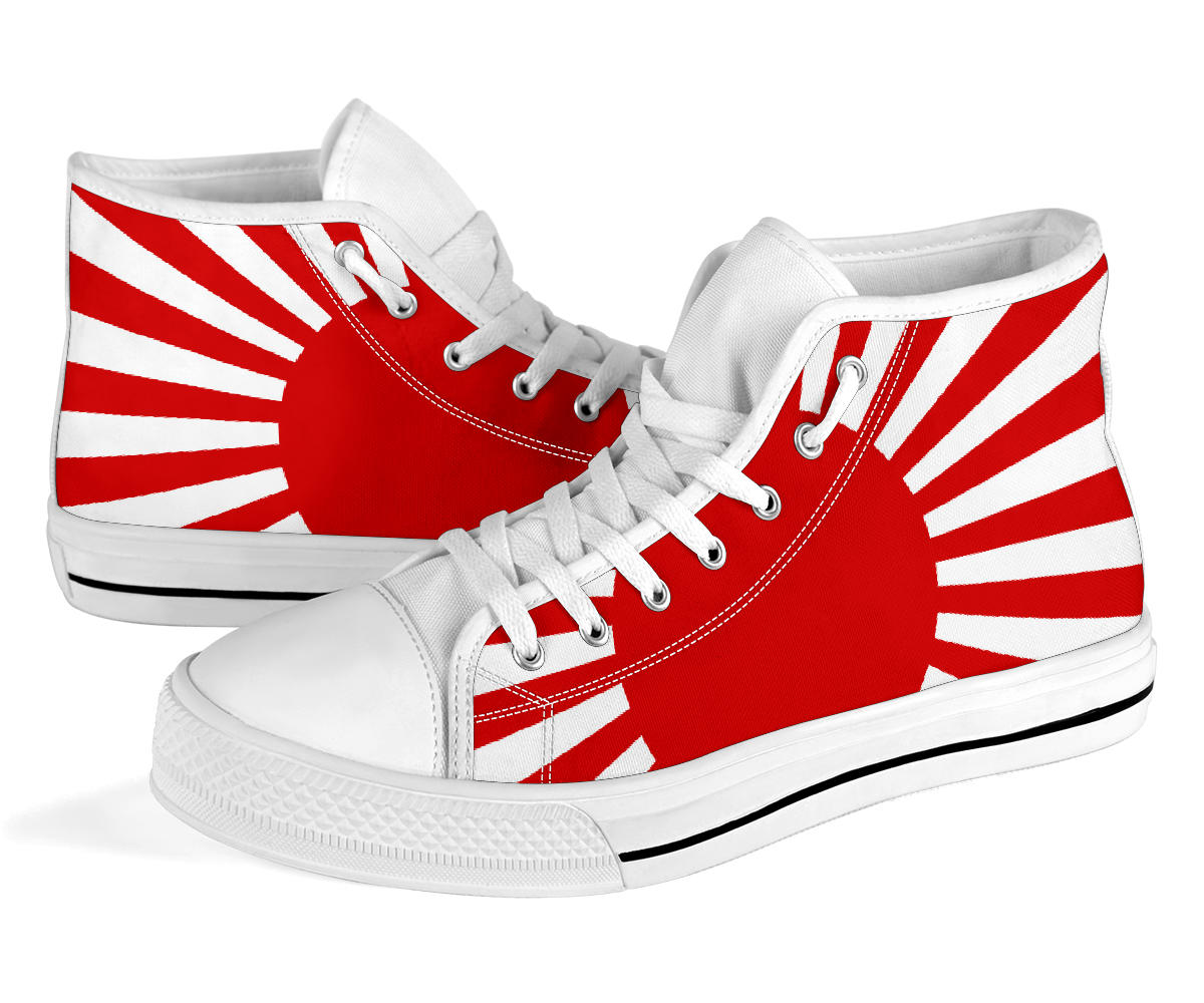 Japan's Rising Sun Canvas High Tops - Men's & Women's