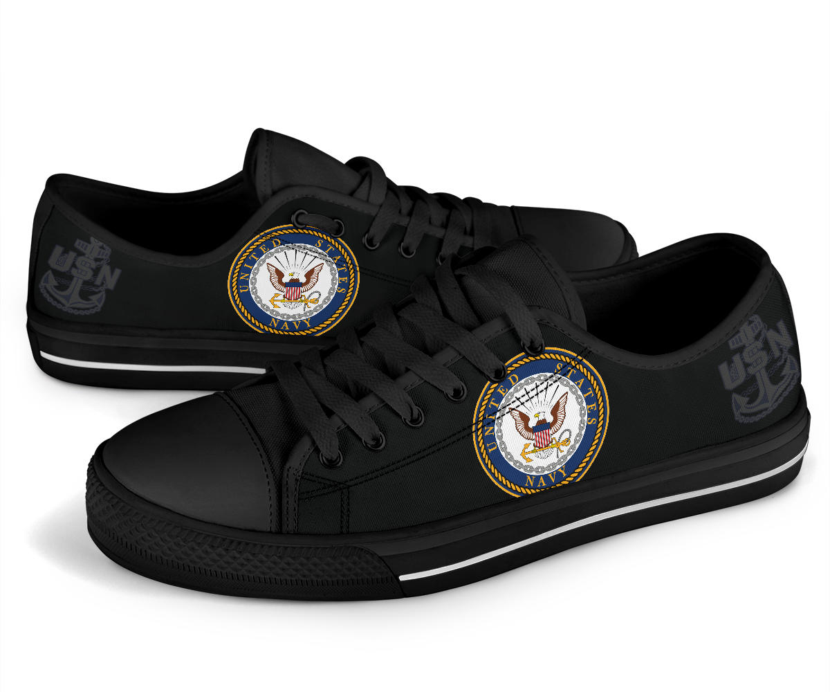US Navy Tribute Canvas Low Tops - Men's & Women's