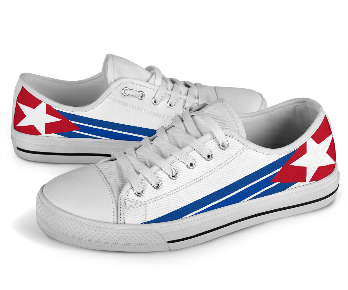 Cuban Pride Canvas Low Tops - Men's & Women's