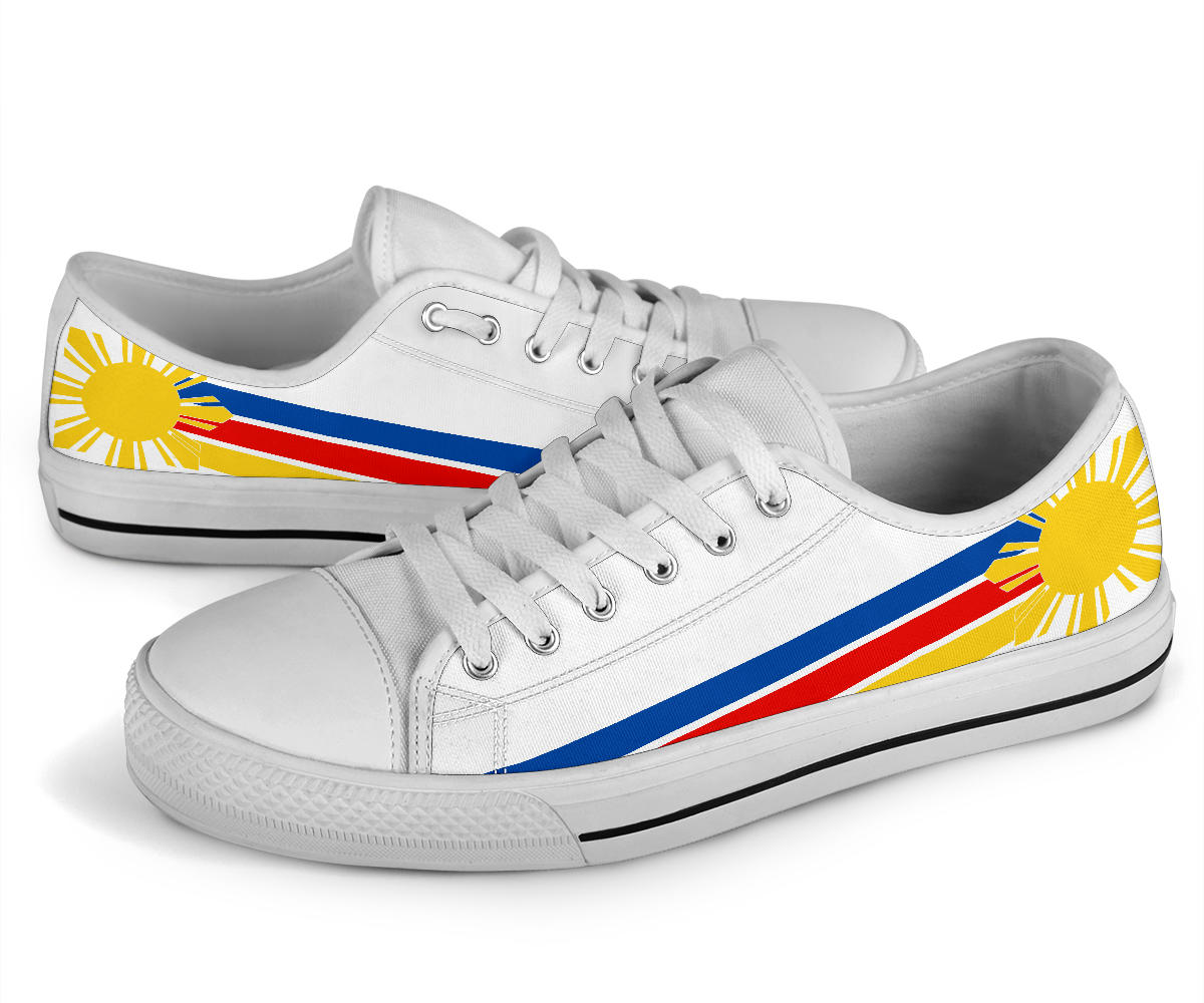 Philippines Pride Canvas Low Tops - Men's & Women's