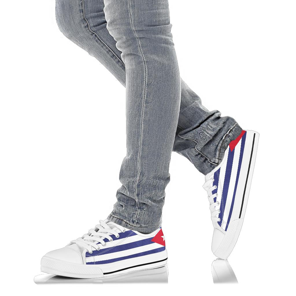 Cuba Flag Canvas Low Tops - Men's & Women's