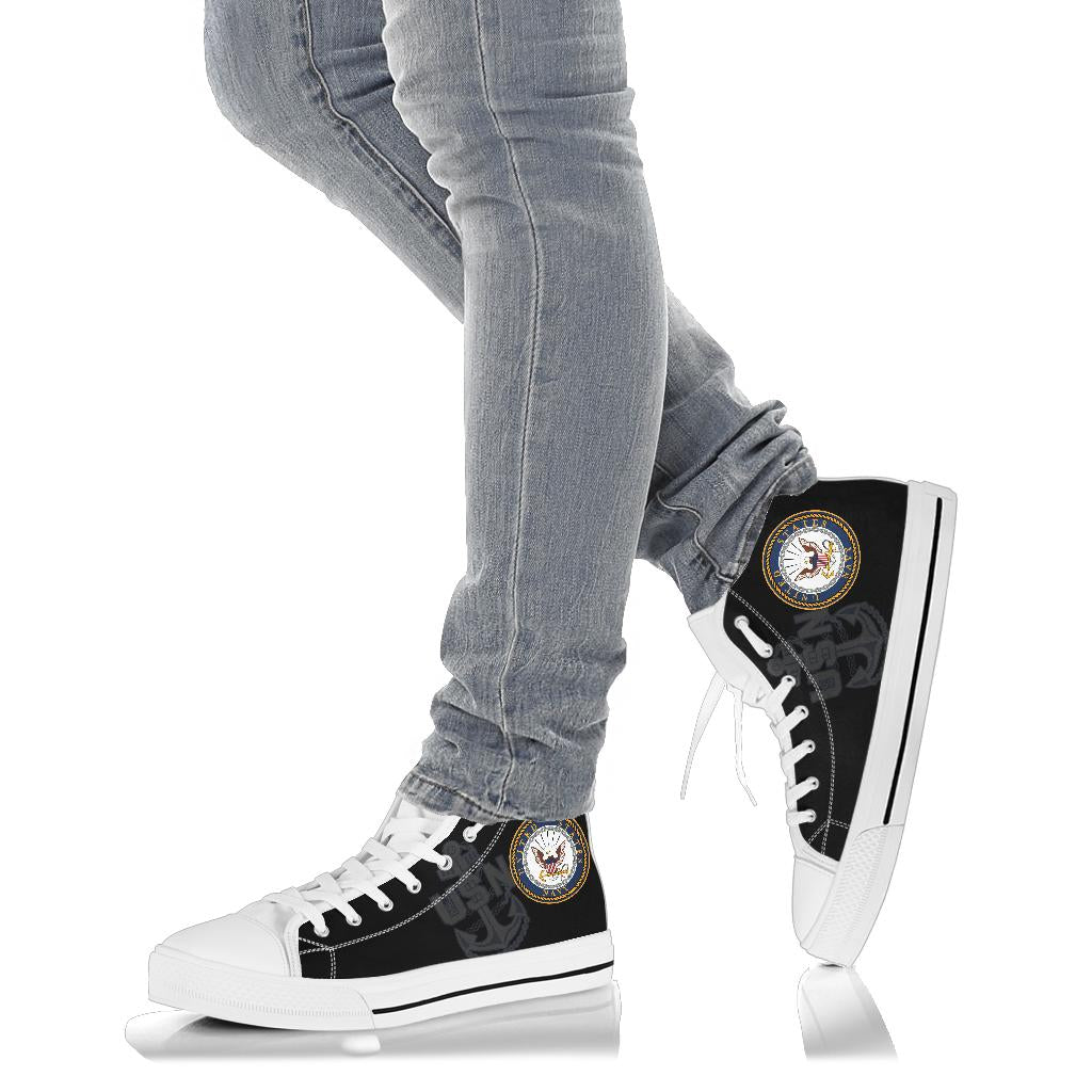 US Navy Tribute Canvas High Tops - Men's & Women's