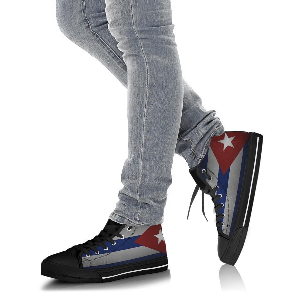 Cuba Flag Canvas Shadow High Tops - Men's & Women's
