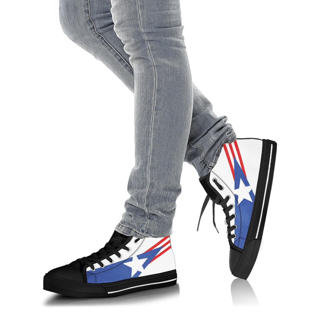 Puerto Rico Pride Canvas High Tops - Men's & Women's