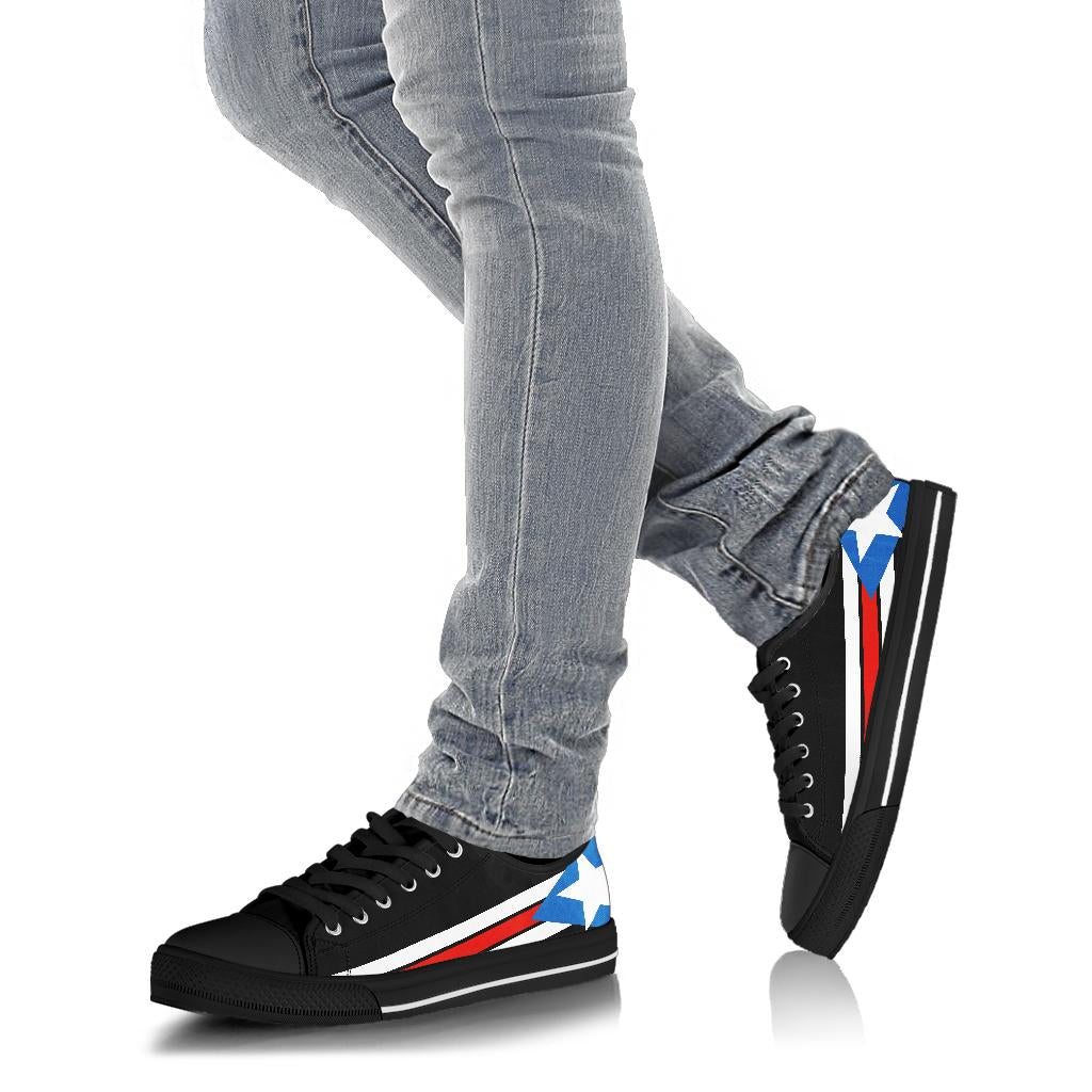 Puerto Rican Pride Canvas Low Tops - Men's & Women's