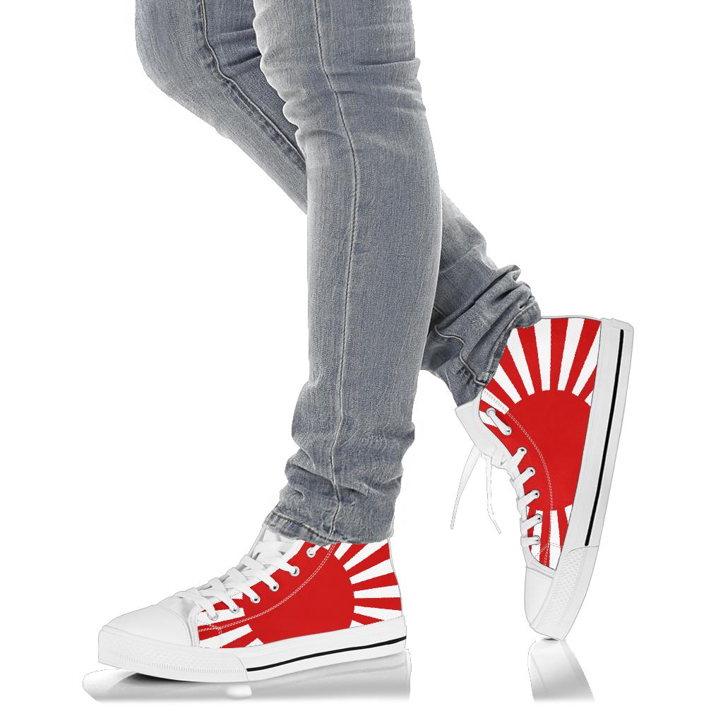 Japan's Rising Sun Canvas High Tops - Men's & Women's