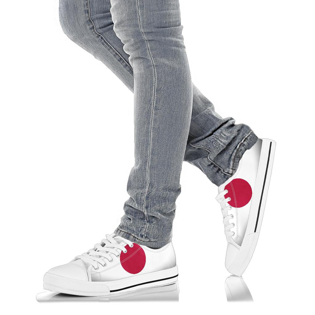 Japan Flag Canvas Low Tops - Men's & Women's