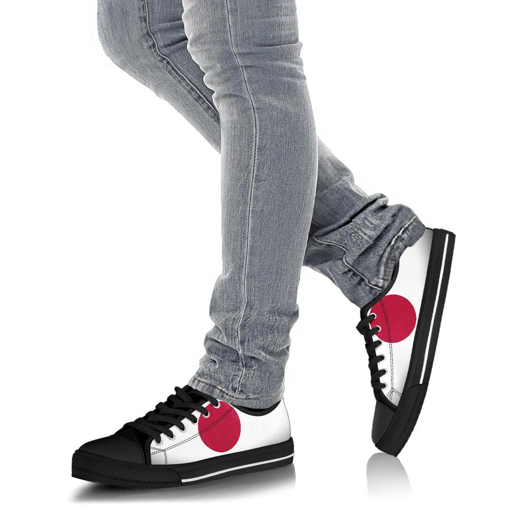 Japan Flag Canvas Low Tops - Men's & Women's