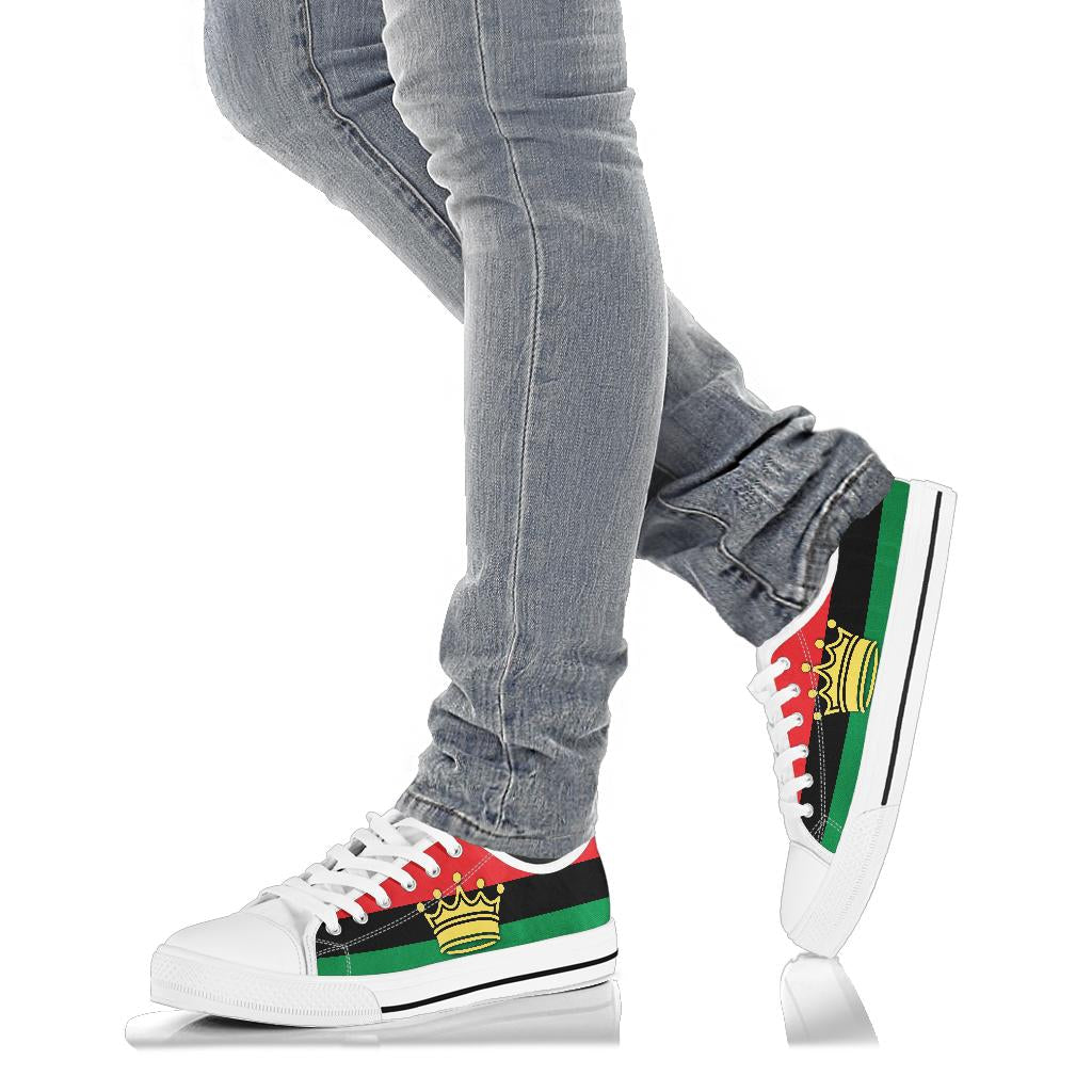 African Crown Canvas Low Tops - Men's & Women's