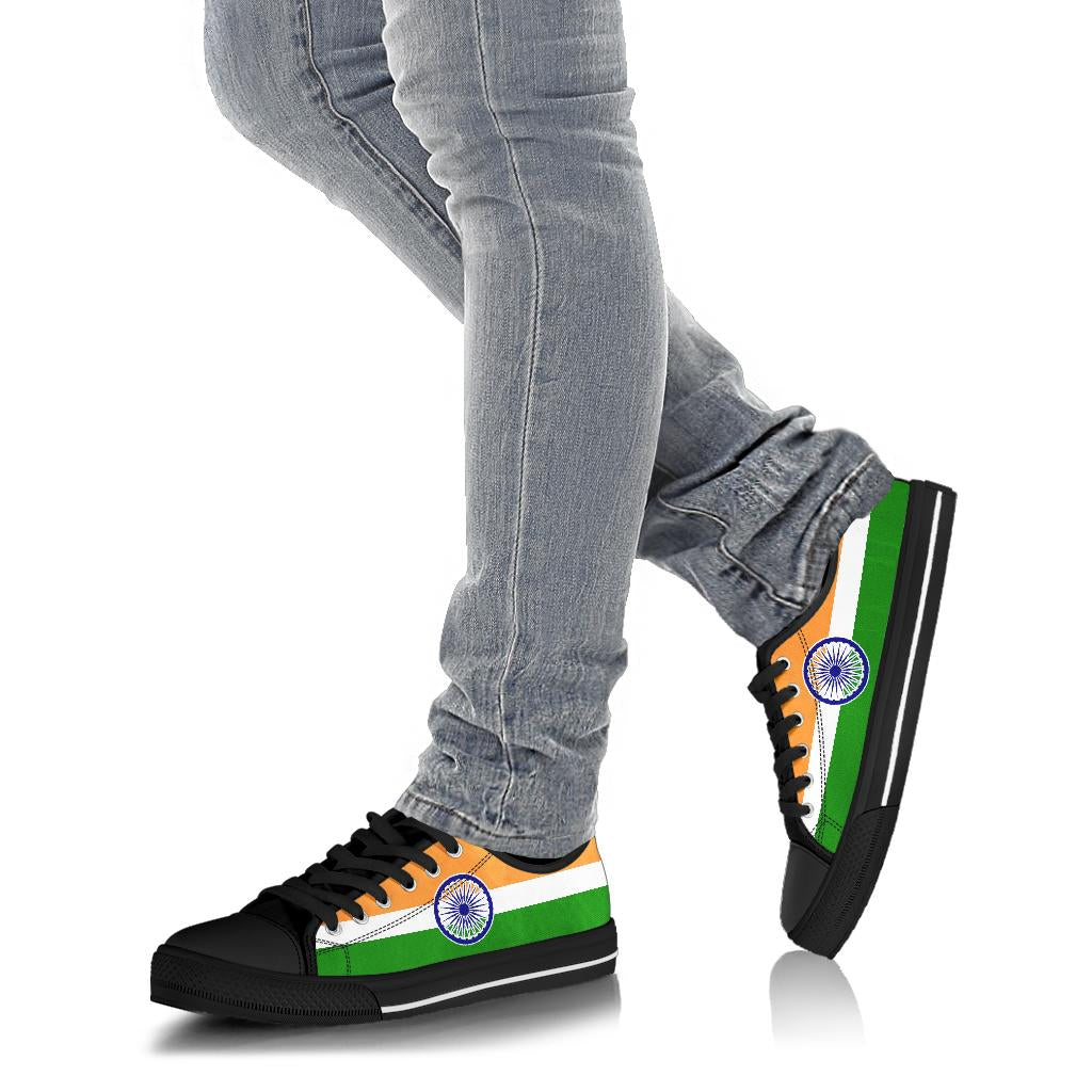 India Flag Canvas Low Tops - Men's & Women's