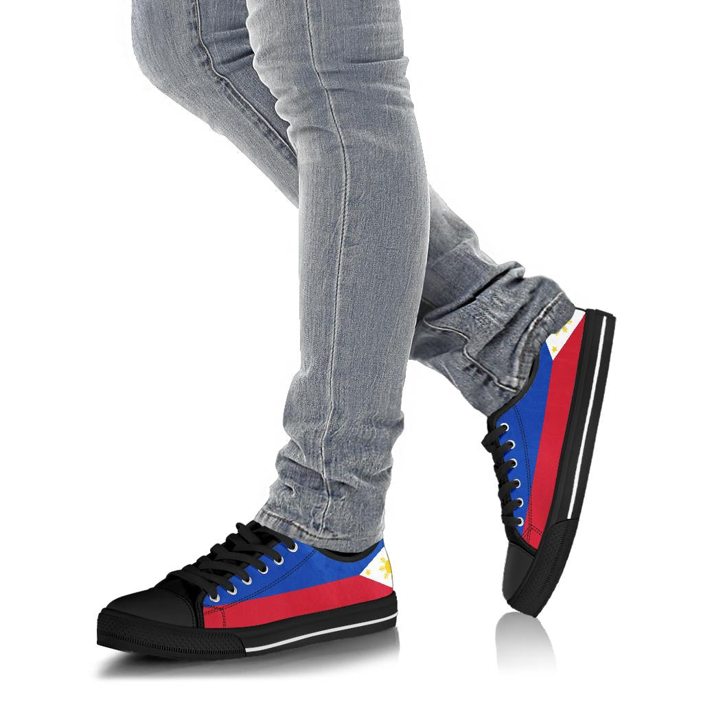 Philippines Flag Canvas Low Tops - Men's & Women's