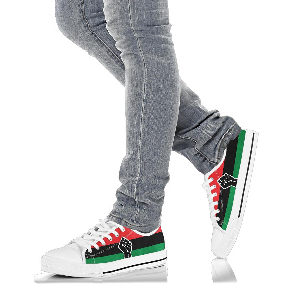 Black Power Canvas Low Tops - Men's & Women's