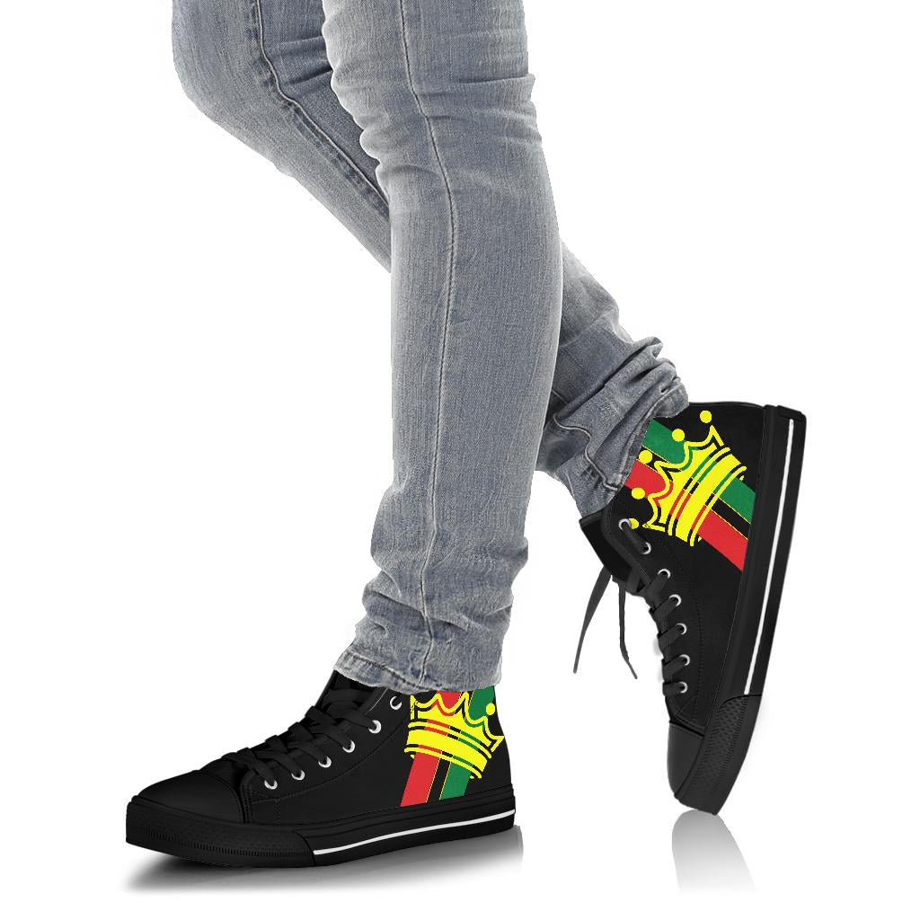 African Crown Canvas High Tops - Men's & Women's