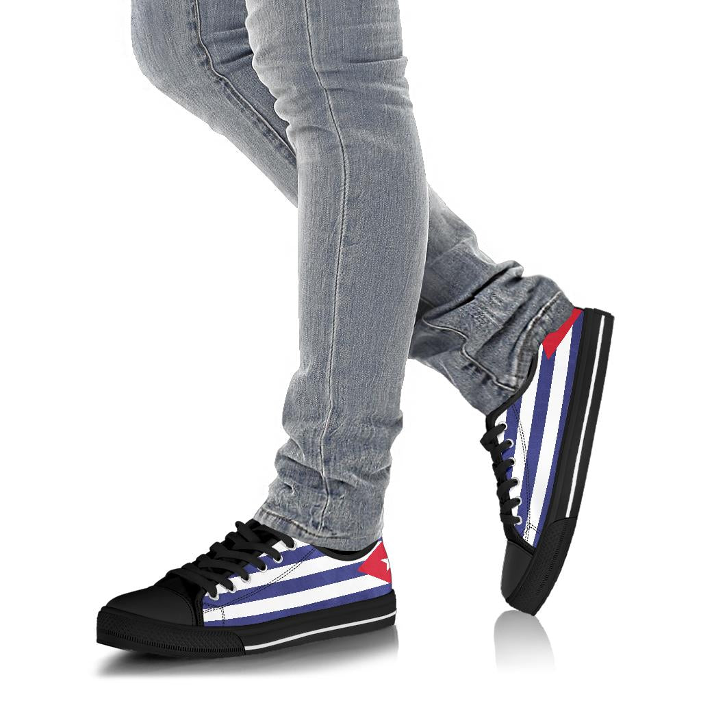 Cuba Flag Canvas Low Tops - Men's & Women's