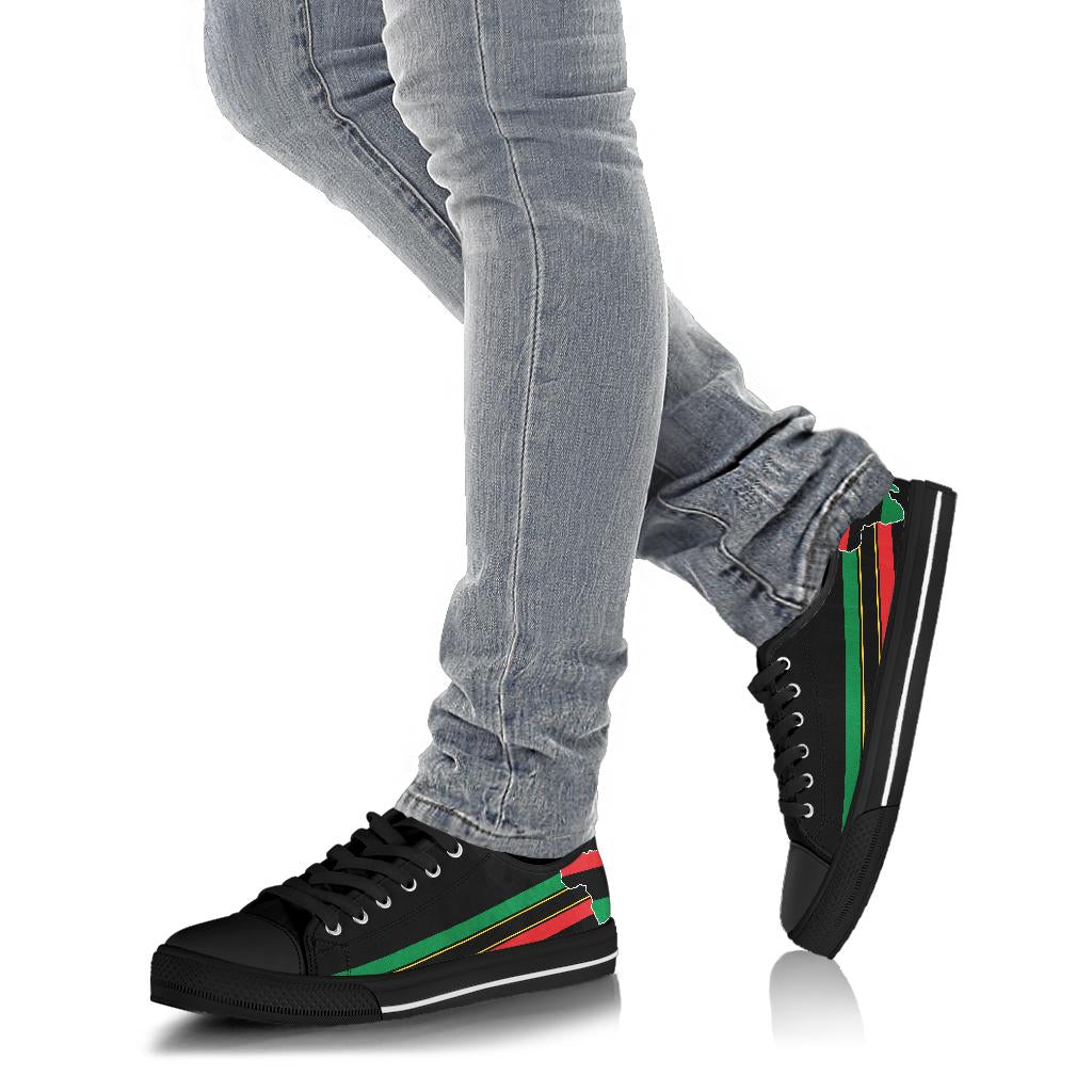 African Pride Canvas Low Tops - Men's & Women's