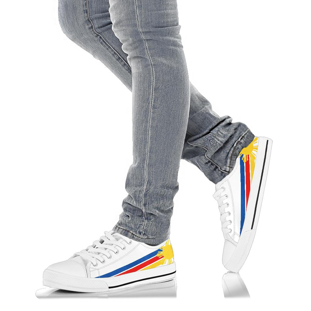 Philippines Pride Canvas Low Tops - Men's & Women's