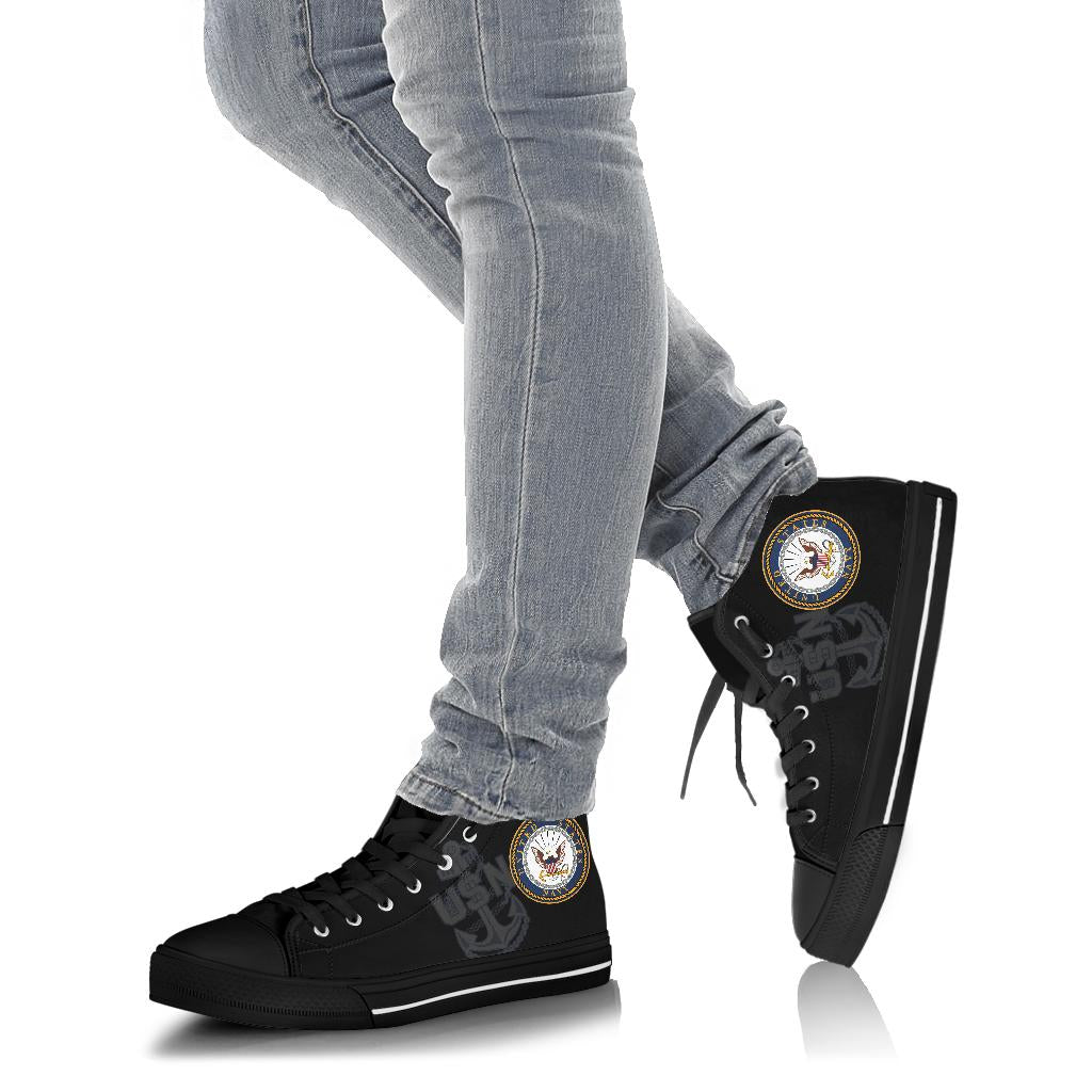 US Navy Tribute Canvas High Tops - Men's & Women's