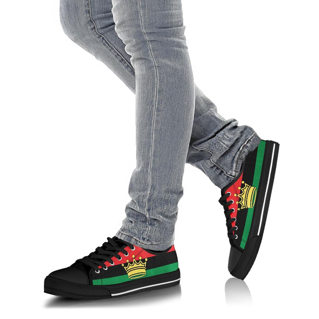 African Crown Canvas Low Tops - Men's & Women's