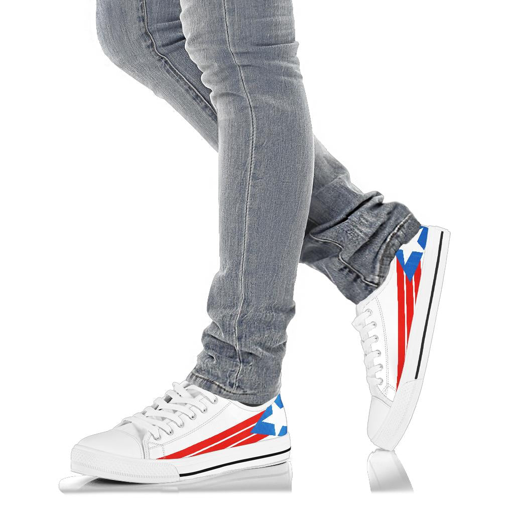 Puerto Rican Pride Canvas Low Tops - Men's & Women's