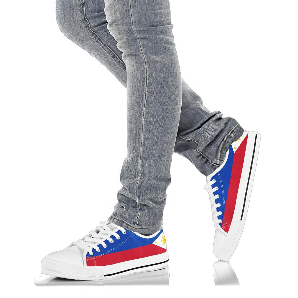 Philippines Flag Canvas Low Tops - Men's & Women's