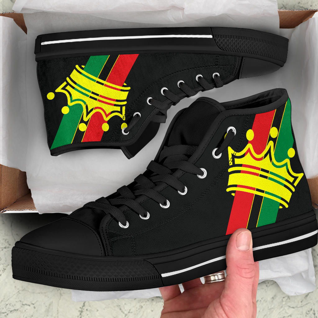 African Crown Canvas High Tops - Men's & Women's
