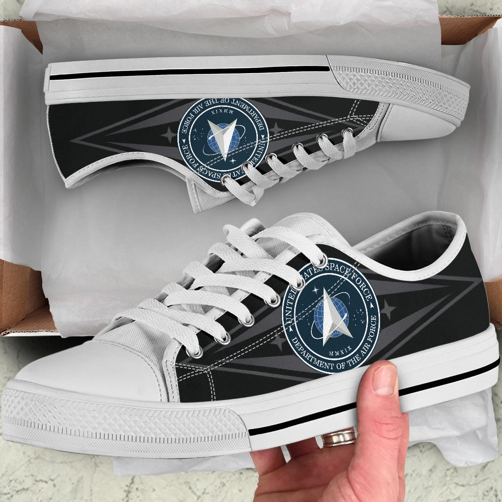 US Space Force Tribute Canvas Low Tops - Men's & Women's