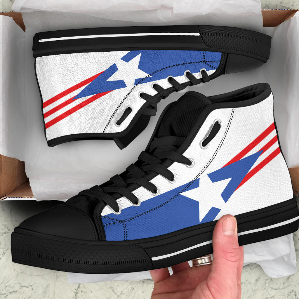 Puerto Rico Pride Canvas High Tops - Men's & Women's