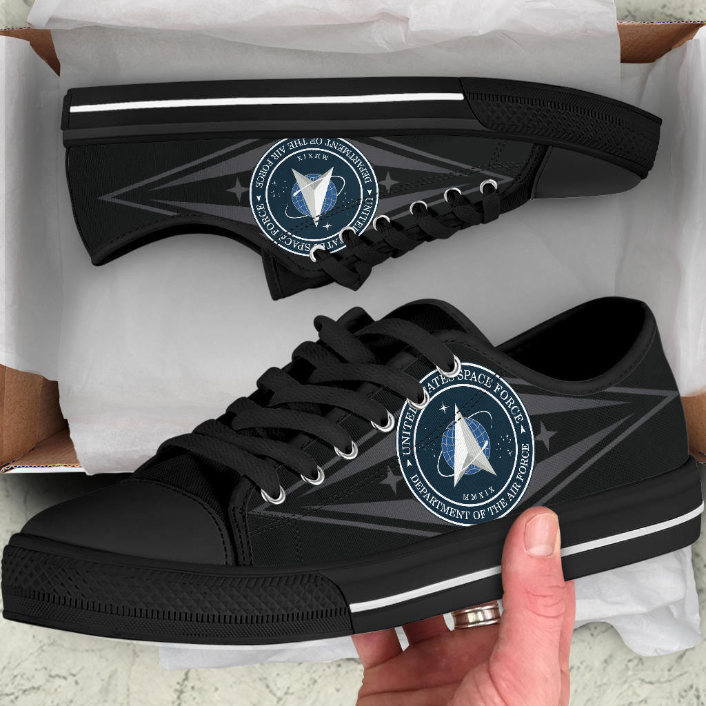 US Space Force Tribute Canvas Low Tops - Men's & Women's