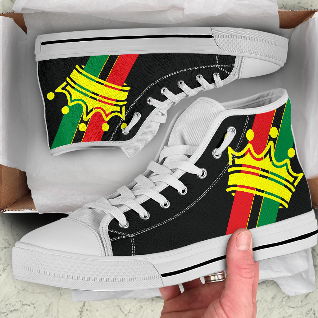 African Crown Canvas High Tops - Men's & Women's