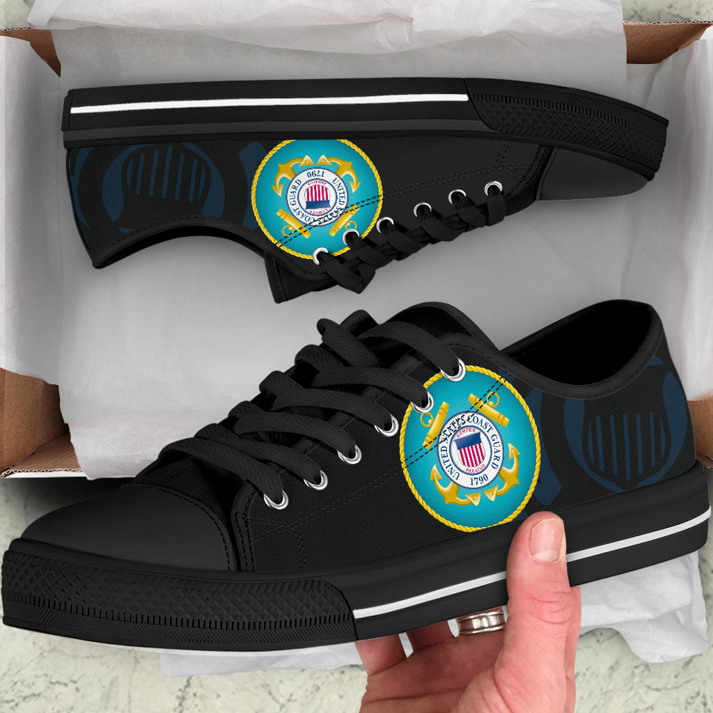 US Coast Guard Tribute Canvas Low Tops - Men's & Women's
