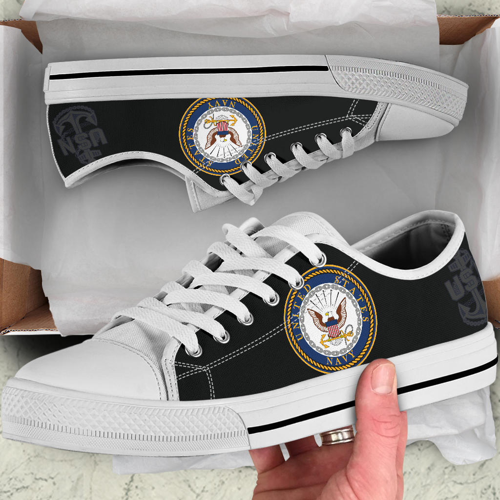 US Navy Tribute Canvas Low Tops - Men's & Women's