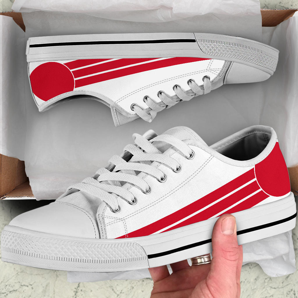 Japanese Pride Canvas Low Tops - Men's & Women's