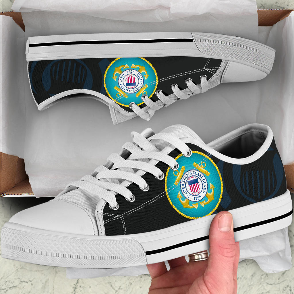 US Coast Guard Tribute Canvas Low Tops - Men's & Women's