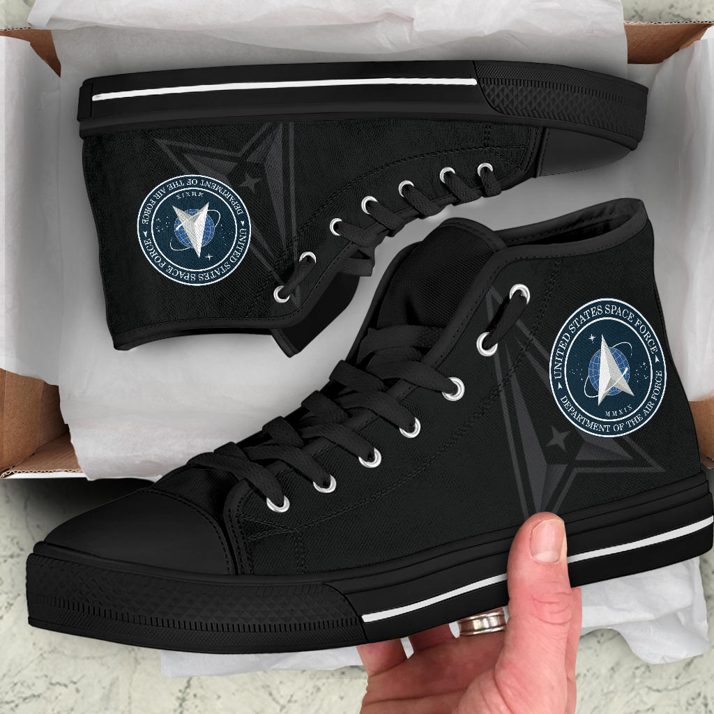US Space Force Tribute Canvas High Tops - Men's & Women's
