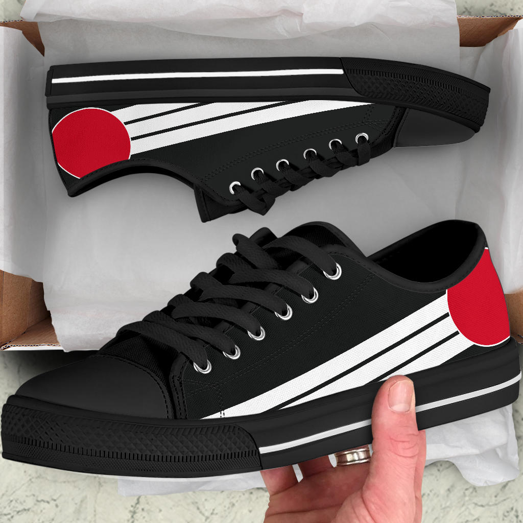 Japanese Pride Canvas Low Tops - Men's & Women's