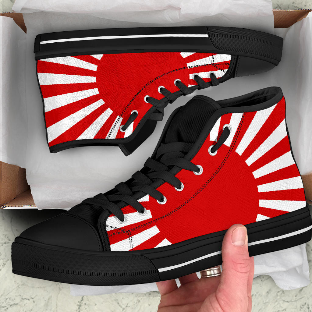 Japan's Rising Sun Canvas High Tops - Men's & Women's
