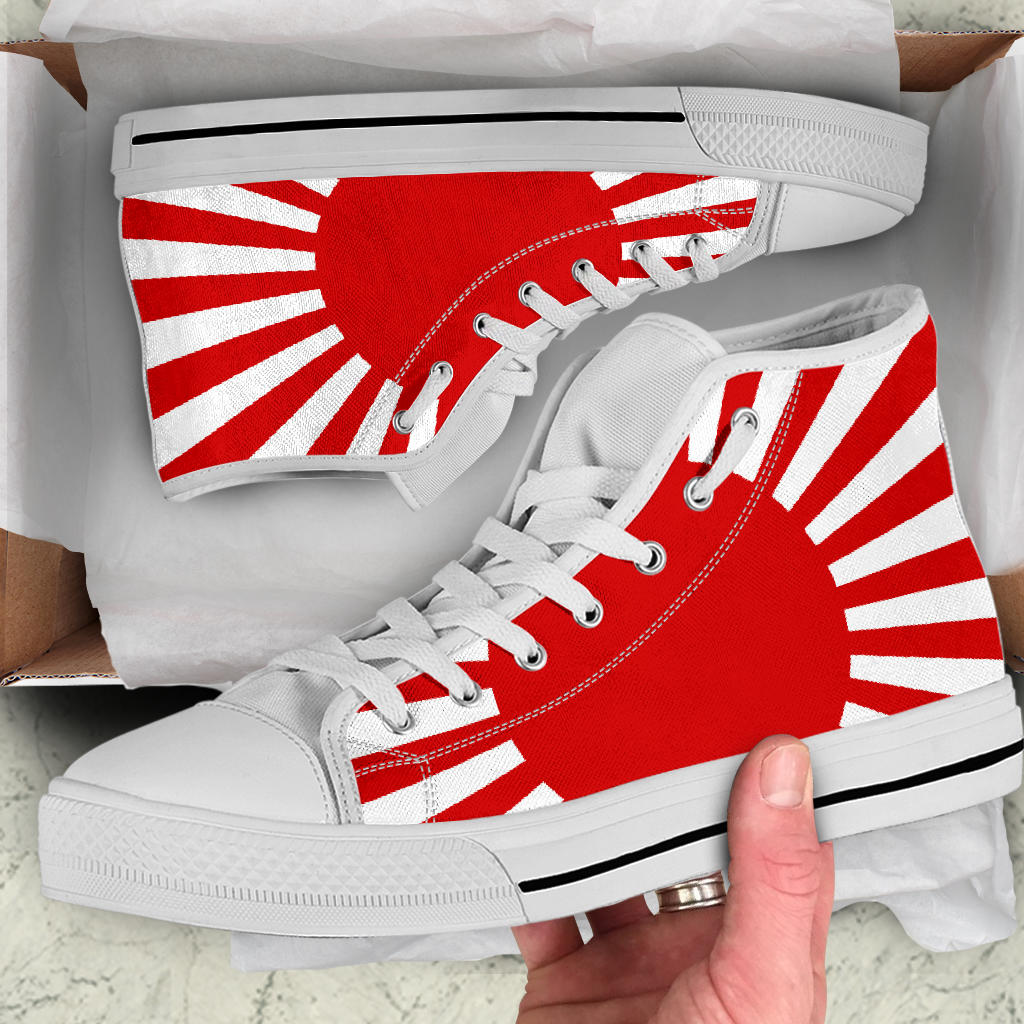 Japan's Rising Sun Canvas High Tops - Men's & Women's