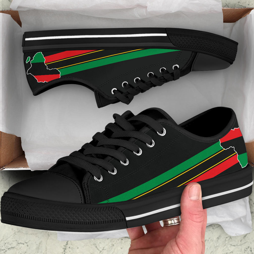 African Pride Canvas Low Tops - Men's & Women's