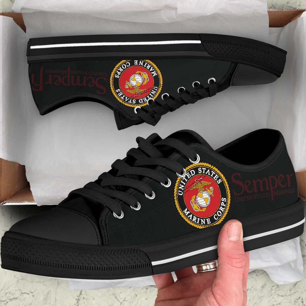 US Marines Tribute Canvas Low Tops - Men's & Women's